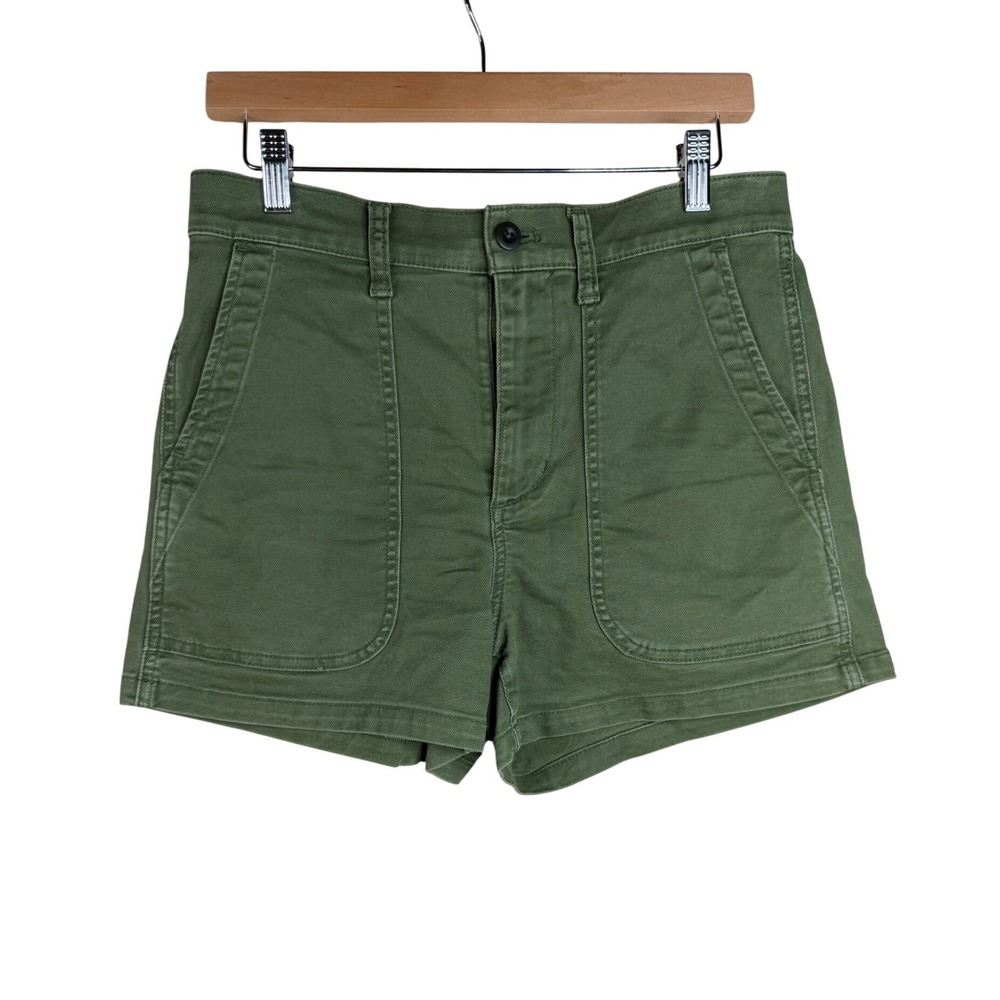 Madewell The Perfect Vintage Fatigue Shorts Style MC911 Size 26 Green